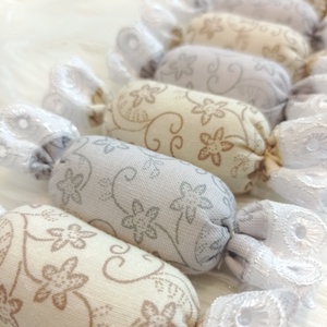 7 darabos textil szaloncukor csomag - 4. - karácsony - karácsonyi lakásdekoráció - karácsonyfadíszek - Meska.hu