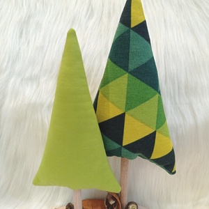 Textilből készült karácsonyi dekoráció  kézzel készített fenyőfa - 4., Karácsony, Karácsonyi lakásdekoráció, Karácsonyi lakásdíszek, Varrás, MESKA