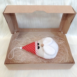 Kézműves textil Mikulás  karácsonyi dekoráció ajándékba - Meska.hu