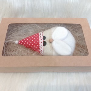 Kézműves textil Mikulás  karácsonyi dekoráció ajándékba - karácsony - karácsonyi lakásdekoráció - karácsonyi lakásdíszek - Meska.hu