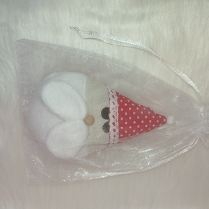 Kézműves textil Mikulás  karácsonyi dekoráció ajándékba - karácsony - karácsonyi lakásdekoráció - karácsonyi lakásdíszek - Meska.hu