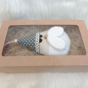 Kézműves textil Mikulás  karácsonyi dekoráció ajándékba - Meska.hu