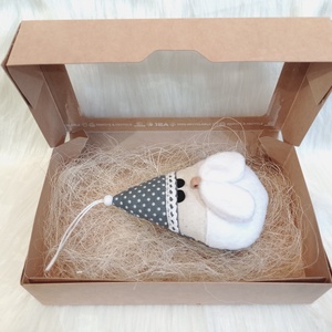 Kézműves textil Mikulás  karácsonyi dekoráció ajándékba - karácsony - karácsonyi lakásdekoráció - karácsonyi lakásdíszek - Meska.hu