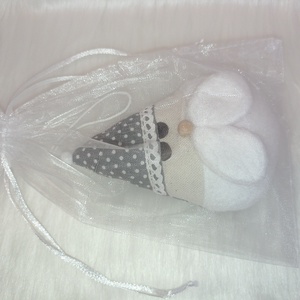 Kézműves textil Mikulás  karácsonyi dekoráció ajándékba - karácsony - karácsonyi lakásdekoráció - karácsonyi lakásdíszek - Meska.hu