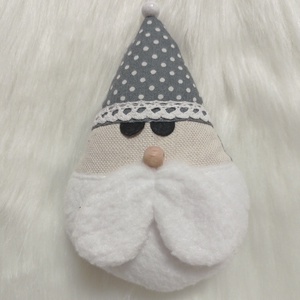 Kézműves textil Mikulás  karácsonyi dekoráció ajándékba - karácsony - karácsonyi lakásdekoráció - karácsonyi lakásdíszek - Meska.hu
