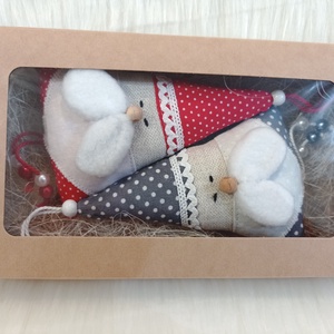 Kézműves textil Mikulás szett  karácsonyi dekoráció ajándékba  - Meska.hu