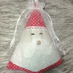 Kézműves textil Mikulás  karácsonyi dekoráció és apró ajándék  - karácsony - karácsonyi lakásdekoráció - karácsonyi lakásdíszek - Meska.hu