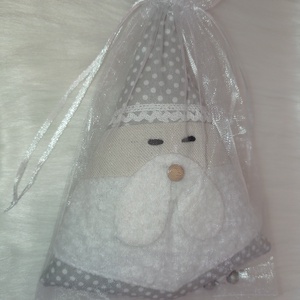 Kézműves textil Mikulás  karácsonyi dekoráció és apró ajándék  - karácsony - karácsonyi lakásdekoráció - karácsonyi lakásdíszek - Meska.hu