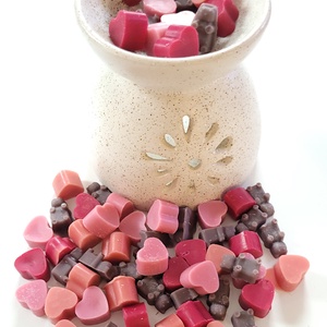 Illatviasz maci és szív, sütis káve illat - otthon & életmód - gyertya, illat, aroma - illatviasz - Meska.hu