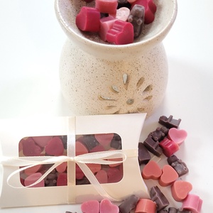 Illatviasz maci és szív, sütis káve illat, Otthon & Életmód, Gyertya, illat, aroma, Illatviasz, Gyertya-, mécseskészítés, MESKA