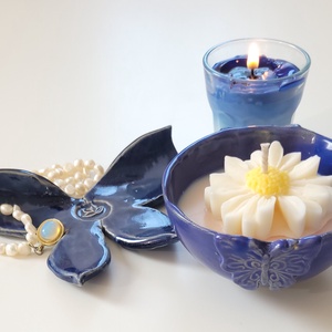 Nőnapi százszorszép gyertya, bazsarózsa illat - otthon & életmód - gyertya, illat, aroma - gyertya - Meska.hu