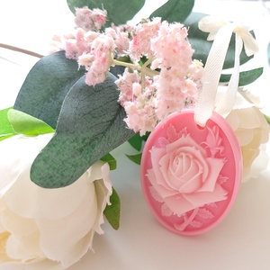 Firenzei illatviasz,  bazsarózsa és alma illat, szekrény illatosító rózsa medál - otthon & életmód - gyertya, illat, aroma - illatviasz - Meska.hu