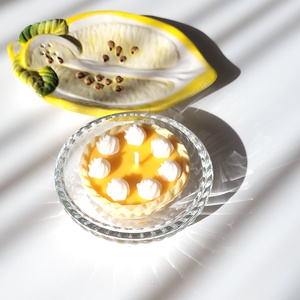 Citromos habcsók pite illatgyertya, Otthon & Életmód, Gyertya, illat, aroma, Gyertya, Gyertya-, mécseskészítés, MESKA