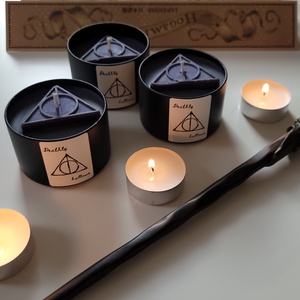 Harry Potter és a halál ereklyéi ihlette illatgyertya - otthon & életmód - gyertya, illat, aroma - gyertya - Meska.hu