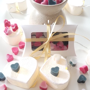 Karácsonyi szívecskés illatviasz választható illattal - otthon & életmód - gyertya, illat, aroma - illatviasz - Meska.hu