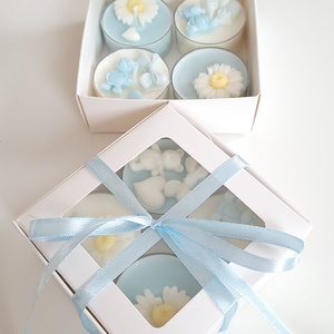 Százszorszép szójaviasz teamécses  - otthon & életmód - gyertya, illat, aroma - mécses és mécsestartó - Meska.hu