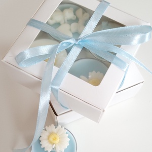 Százszorszép szójaviasz teamécses  - otthon & életmód - gyertya, illat, aroma - mécses és mécsestartó - Meska.hu