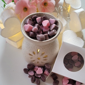 Valentin napi szívecske illatviasz, többféle illatban - otthon & életmód - gyertya, illat, aroma - illatviasz - Meska.hu