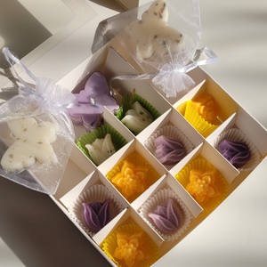 Illatos tavaszi bonbon ajándék box válogatás  - otthon & életmód - gyertya, illat, aroma - illatviasz - Meska.hu