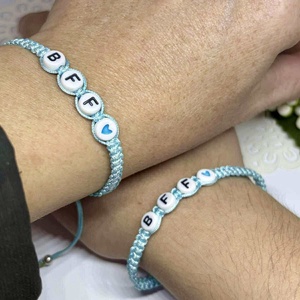 Személyre Szabható Betűkkel és Szívvel - ékszer - karkötő - fonott karkötő - Meska.hu