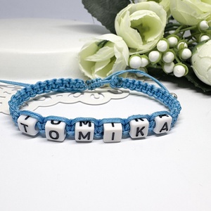 Személyre Szabható Betűkkel - ékszer - karkötő - fonott karkötő - Meska.hu