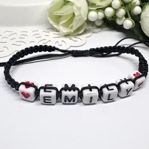 Személyre Szabható Betűkkel - ékszer - karkötő - fonott karkötő - Meska.hu