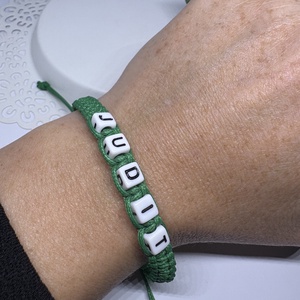 Személyre Szabható Betűkkel - ékszer - karkötő - fonott karkötő - Meska.hu