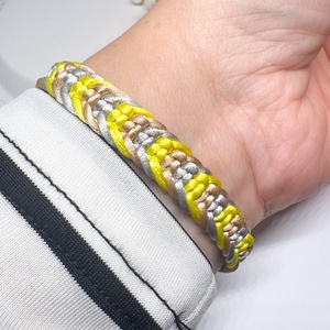  Makramé fonott karkötő 3 színel  - ékszer - karkötő - fonott karkötő - Meska.hu