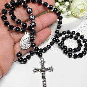  Egyedi gyöngyös rózsafüzér  személyre szabható névvel ???? - ékszer - nyaklánc - monogram & névnyaklánc - Meska.hu