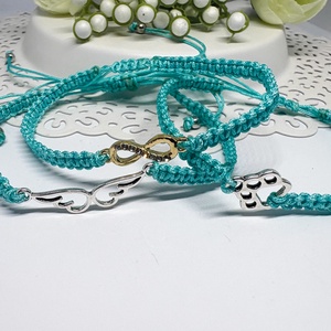 Ékszerek-karkötő fonott makramé , Ékszer, Karkötő, Fonott karkötő, Csomózás, Ékszerkészítés, MESKA