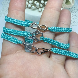 Ékszerek-karkötő fonott makramé  - ékszer - karkötő - fonott karkötő - Meska.hu