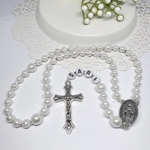 Egyedi, keresztelői Rózsafüzér Imádsághoz is !!  - otthon & életmód - vallás - lánc & füzér - Meska.hu