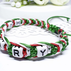 HUNGARY � Kézzel csomózott nemzeti színű karkötő - ékszer - karkötő - fonott karkötő - Meska.hu