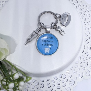 Legjobb Fogorvos � Egyedi üveglencsés kulcstartó orvosi medálokkal - táska & tok - kulcstartó & táskadísz - kulcstartó - Meska.hu