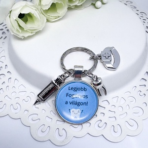 Legjobb Fogorvos � Egyedi üveglencsés kulcstartó orvosi medálokkal - táska & tok - kulcstartó & táskadísz - kulcstartó - Meska.hu