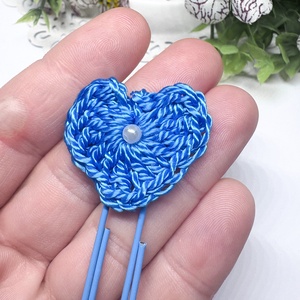 Szívvel készült horgolt könyvjelzők!  - könyv & zene - könyvjelző - Meska.hu