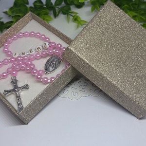 Egyedi Névre Szóló Rózsafüszér -Keresztelőre, Elsőáldozásra- Választható színekkel - otthon & életmód - vallás - lánc & füzér - Meska.hu