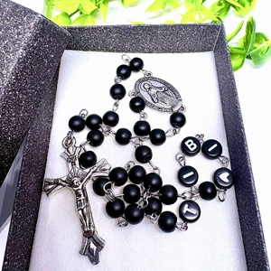 Ballagási Védelmeztő Szerencse Rózsafüzér-Matt Ónix ( Névre szóló)  - Meska.hu