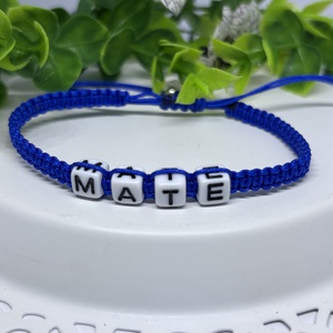 Személyre Szabható Betűkkel - ékszer - karkötő - fonott karkötő - Meska.hu