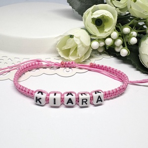Személyre Szabható Betűkkel - ékszer - karkötő - fonott karkötő - Meska.hu