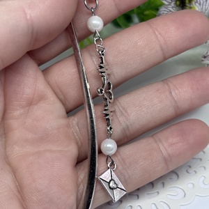 Fehér levél Könyvjelző   - könyv & zene - könyvjelző - Meska.hu