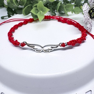 Angyalszárnyas Szerencsehozó Karkötő - A belső bőség és védelem ékszere, Ékszer, Karkötő, Charm karkötő, Csomózás, Ékszerkészítés, MESKA