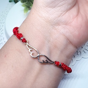 Angyalszárnyas Szerencsehozó Karkötő - A belső bőség és védelem ékszere - ékszer - karkötő - charm karkötő - Meska.hu