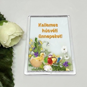 Húsvéti hangulat a hűtődön � Egyedi ünnepi hűtőmágnesek (Nyuszis, csibés, virágos), Otthon & Életmód, Konyhafelszerelés, tálalás, Konyhai dekoráció, Hűtőmágnes, , MESKA