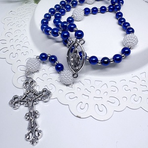  Rózsafüzér � személyre szabható névvel - ékszer - nyaklánc - monogram & névnyaklánc - Meska.hu