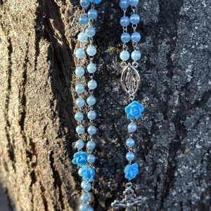  Rózsafüzér � személyre szabható névvel - ékszer - nyaklánc - monogram & névnyaklánc - Meska.hu