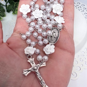  Rózsafüzér � személyre szabható névvel, Ékszer, Nyaklánc, Monogram & Névnyaklánc, Ékszerkészítés, Gyöngyfűzés, gyöngyhímzés, MESKA