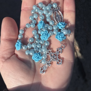  Rózsafüzér � személyre szabható névvel - ékszer - nyaklánc - monogram & névnyaklánc - Meska.hu