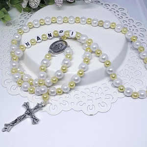  Egyedi gyöngyös rózsafüzér � személyre szabható névvel ???? - Meska.hu