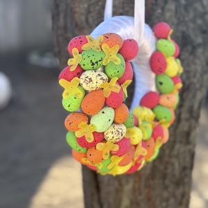 Húsvéti kopogtató  - otthon & életmód - dekoráció - ajtó- és ablak dekoráció - ajtódísz & kopogtató - Meska.hu